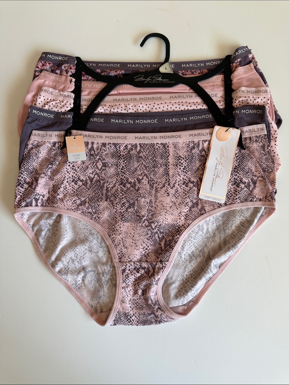 Marilyn Monroe Super Soft Panties SZ L NEW